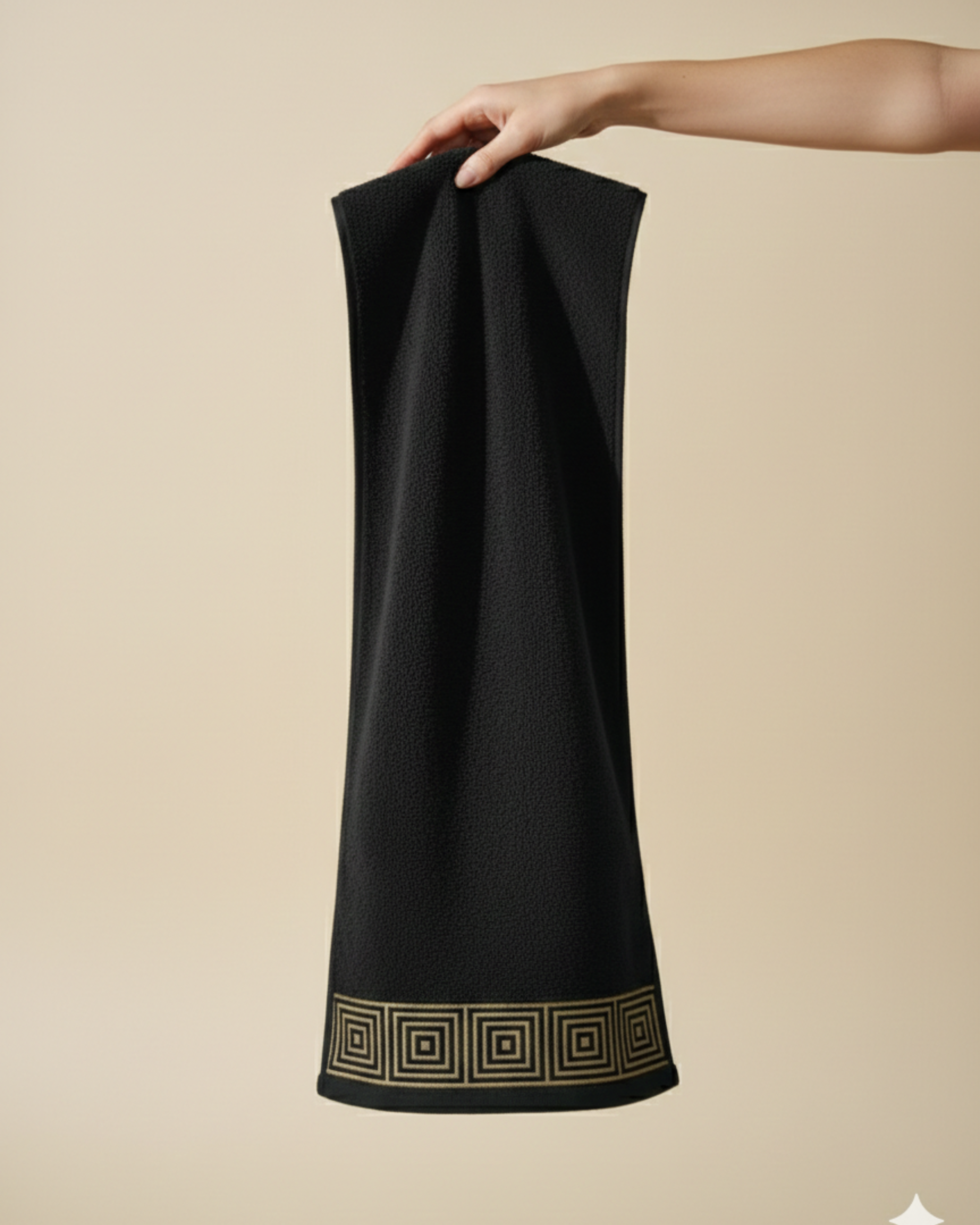 Black Royale Premium Cotton Hand Towel