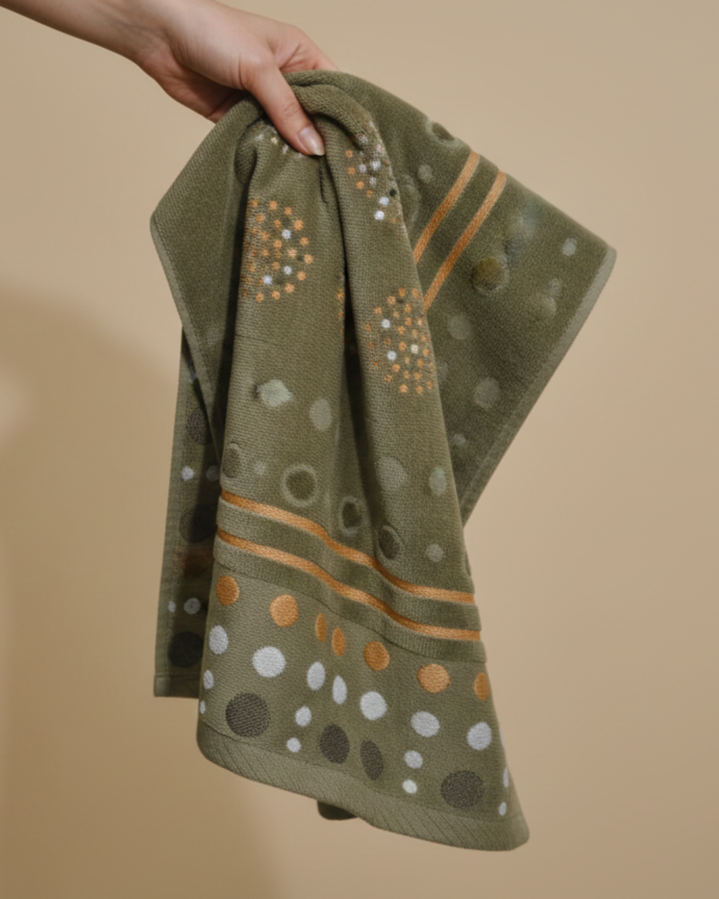 Olive Calm Cotton Hand Towel