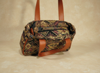 Tan Brown Boho Print Handbag