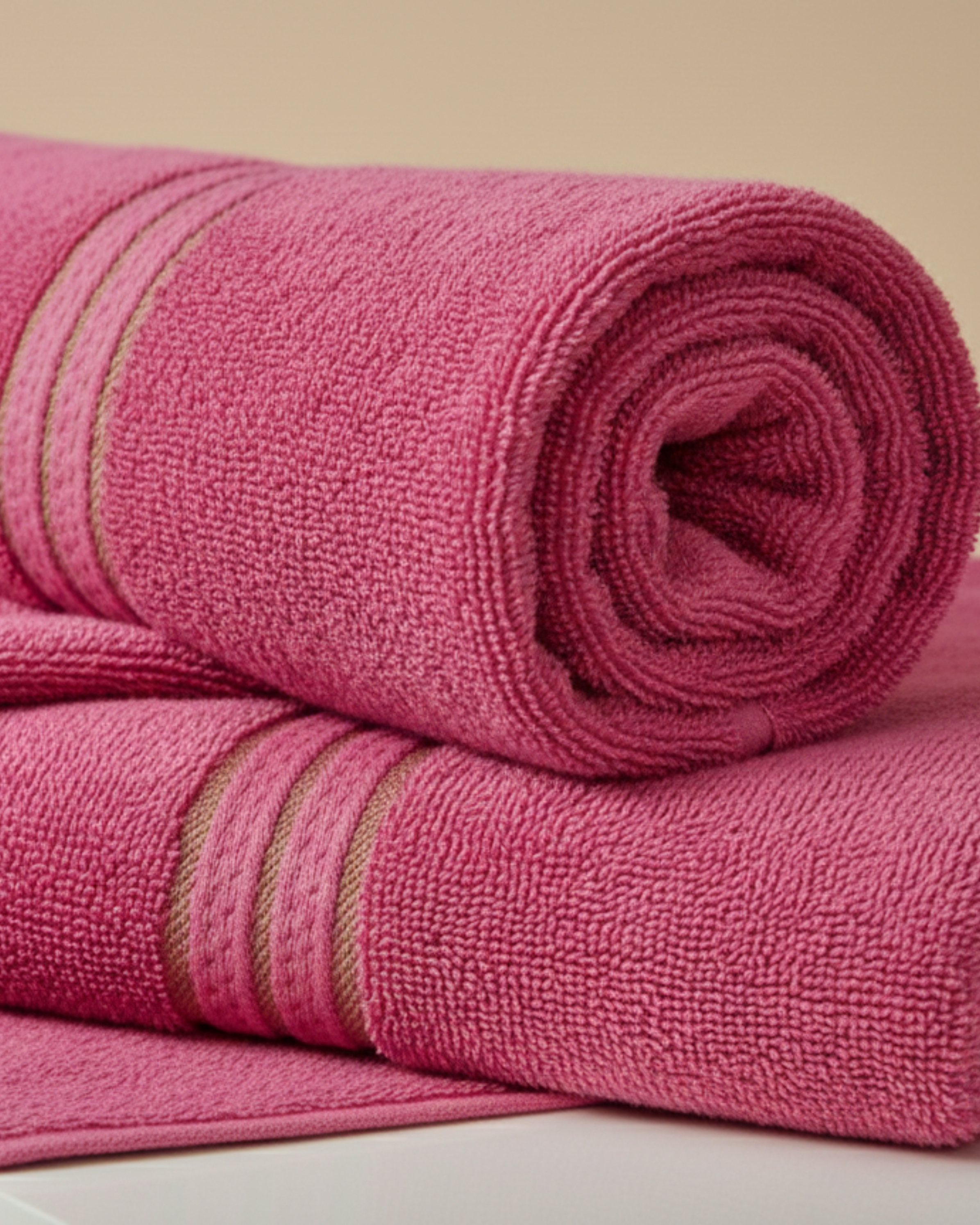 Blush Stripe Premium Cotton Hand Towel