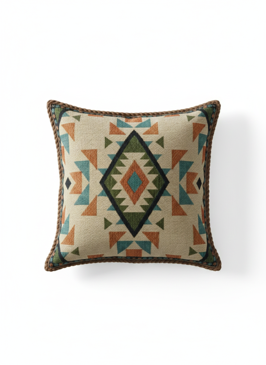 Multi-Color Tribal Print Cushion Cover