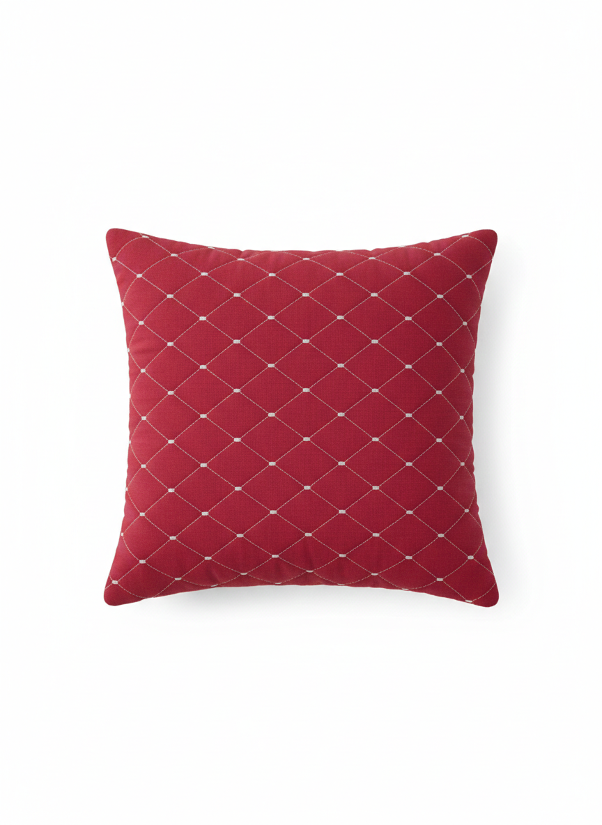 Pink Diamond Pattern Cushion Cover