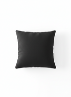 Black Textured Jute Cushion Cover – Solid Minimal Style